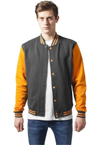 Urban Classics 2-tone College Sweatjacket cha/ora - S