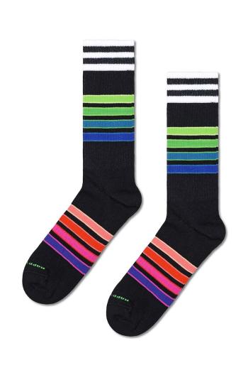 Ponožky Happy Socks Street Stripe Sneaker černá barva