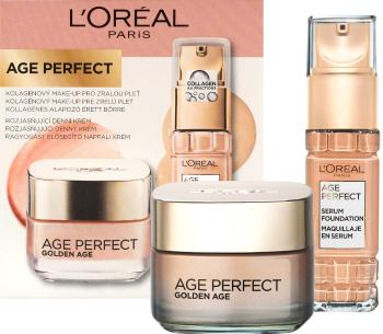 L'Oréal Paris Age Perfect - Golden Age sada make-upu a denního krému, odstín 230 Golden Vanilla 2 ks