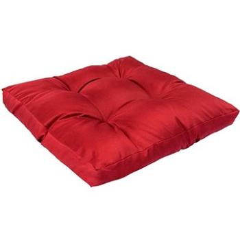 Poduška na paletový nábytek červená 58 × 58 × 10 cm polyester