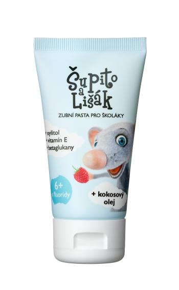 Šupito a Lišák zubní pasta pro školáky s příchutí malin (6+ let), 50 ml