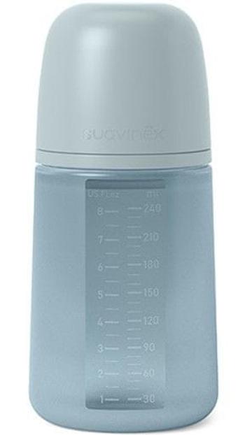 Suavinex KOJENECKÁ LÁHEV 240 ml M COLOUR ESSENCE - modrá