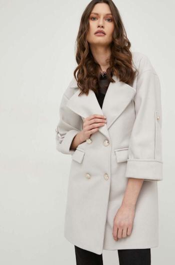Kabát Answear Lab dámský, béžová barva, přechodný, oversize