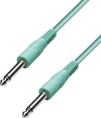 Instrumentální kabel s pogumováním JACK 6,3 mm Paccs , 4 m, zelený