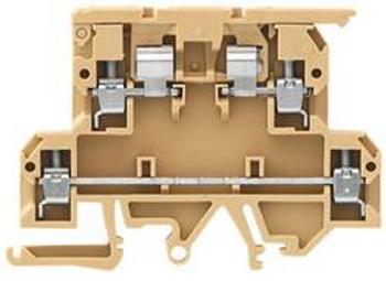 Jisticí řadová svorka Weidmüller KDKS 1/EN4, 9503350000, béžová, žlutá, 50 ks