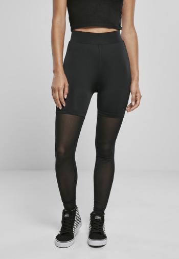 Urban Classics Ladies High Waist Transparent Tech Mesh Leggings black - XL