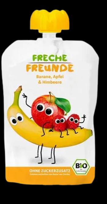 Freche Freunde BIO Ovocná kapsička jablko, banán a malina 100 g