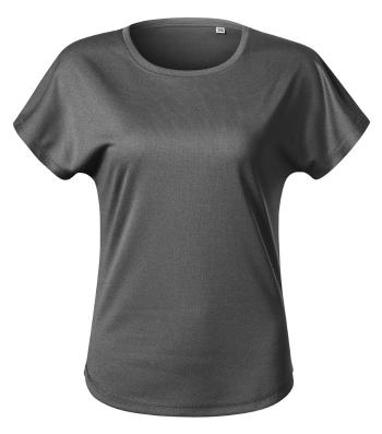 MALFINI Dámské tričko Chance - Černý melír | L