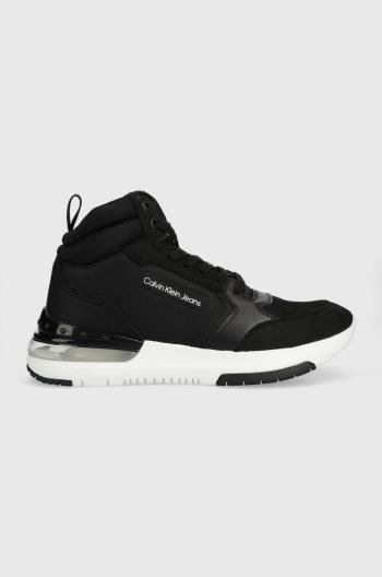 Sneakers boty Calvin Klein Jeans Sporty Runner Comfair Mid černá barva