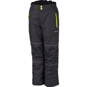Lewro SEVIL Dětské rostoucí lyžařské kalhoty, černá, velikost 140-146