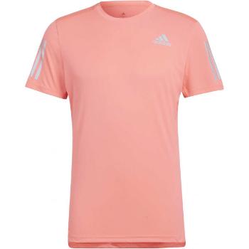 adidas OWN THE RUN TEE Pánské běžecké tričko, červená, velikost L