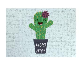 Puzzle A3 130 dílků Kaktus