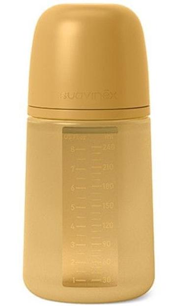 Suavinex KOJENECKÁ LÁHEV 240 ml M COLOUR ESSENCE - okrová