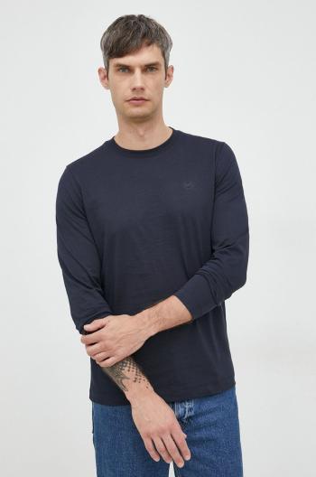 Bavlněné tričko s dlouhým rukávem Liu Jo tmavomodrá barva