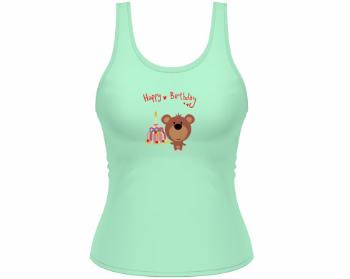 Dámské tílko Tank Top Happy Birthday Bear