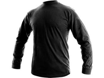 Pánské tričko s dlouhým rukávem PETR, černé, vel. M