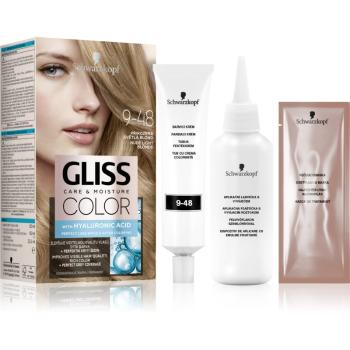 Schwarzkopf Gliss Color permanentní barva na vlasy odstín 9-48 Nude Light Blonde 1 ks