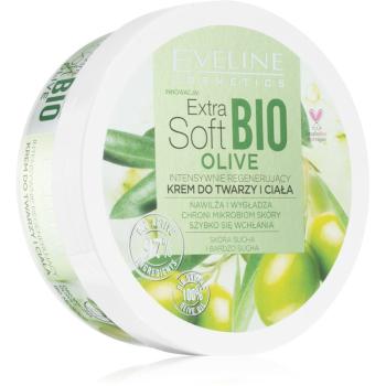 Eveline Cosmetics Extra Soft Bio Olive výživný krém na obličej a tělo pro suchou pokožku 50 ml