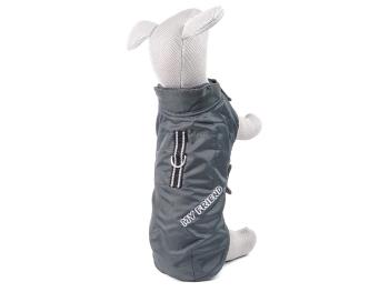 Vsepropejska Snowy zimní bunda „My friend“ pro psa Barva: Šedá, Délka zad (cm): 43, Obvod hrudníku: 44 - 72 cm