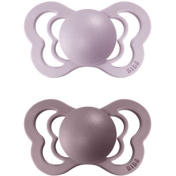 BIBS Couture Silicone Size 1: 0+ months dudlík Lilac / Heather 2 ks