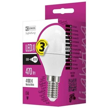 EMOS LED žárovka Classic Mini Globe 5W E14 neutrální bílá (1525731403)