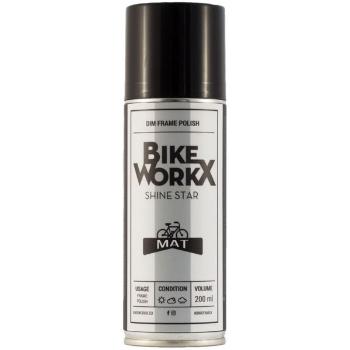 Bikeworkx SHINE STAR MAT 200ml Leštěnka na matné rámy, transparentní, velikost UNI