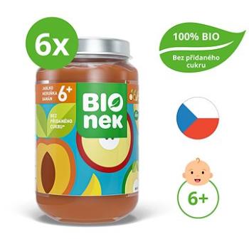 BIOnek BIO jablko, meruňka a banán 6× 190 g (8591119905062)