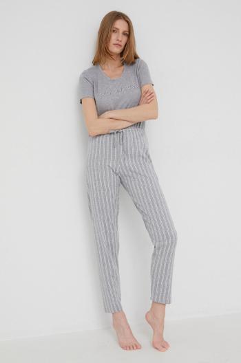 Pyžamo Answear Lab šedá barva