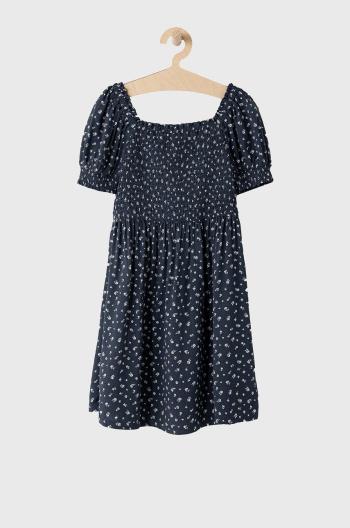 Dívčí šaty GAP tmavomodrá barva, mini, jednoduché