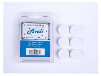 Set magnetů AVELI, bílá barva, XRT-00098