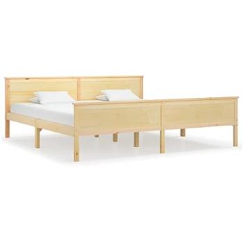 Rám postele masivní dřevo borovice 200 × 200 cm, 322180 (322180)
