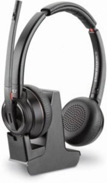 Náhradní náhlavní sada DECT bez kabelu, stereo Plantronics Savi W8220 na uši černá