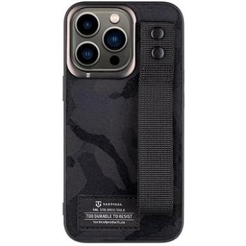 Tactical Camo Troop Drag Strap Kryt pro Apple iPhone 13 Pro Black (8596311194719)