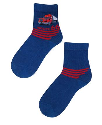 Chlapecké vzorované ponožky GATTA ROUTE 66 modré Velikost: 36-38