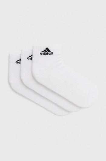 Ponožky adidas 3-pack bílá barva