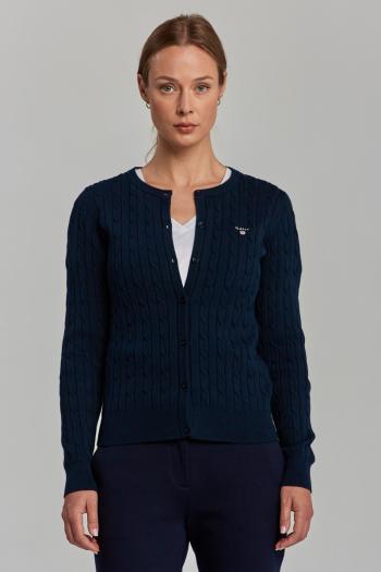 SVETR GANT STRETCH COTTON CABLE CARDIGAN modrá S