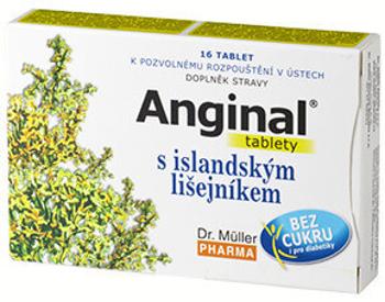 Dr.Muller Anginal tablety s islandským lišejníkem 16 tablet