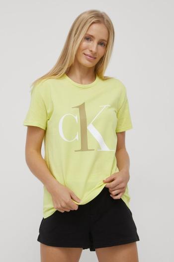 Pyžamové tričko Calvin Klein Underwear žlutá barva