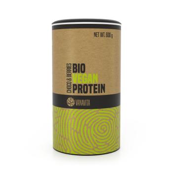 BIO Vegan Protein 600 g čokoláda &amp; bobule - VanaVita