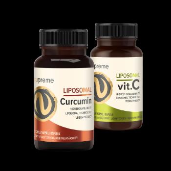 Nupreme Liposomal Vitamín C + Liposomal Curcumin 2 x 30 kapslí