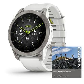 Garmin Epix PRO Sapphire Titan/White Band (010-02582-21)