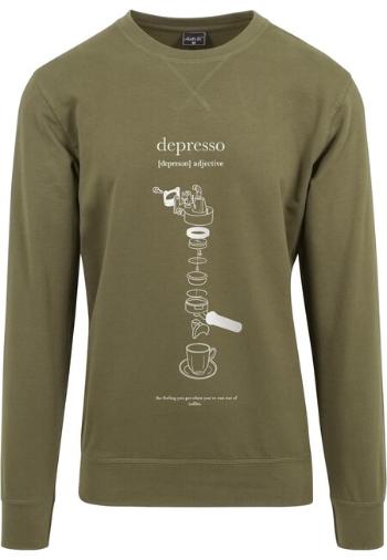 Mr. Tee Depresso Crewneck olive - L