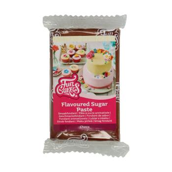 Funcakes Hnědý rolovaný fondant s čokoládovou příchutí (barevný fondán)