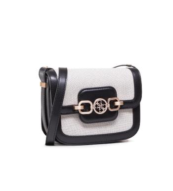 Guess GUESS dámská černo béžová kabelka HENSELY MINI SHOULDER BAG