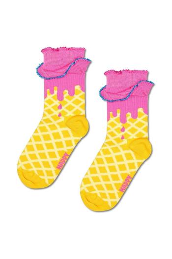 Dětské ponožky Happy Socks Kids Ice Cream Sock růžová barva, P001882