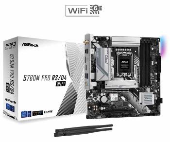 ASRock MB Sc LGA1700 B760M PRO RS/D4 WIFI, Intel B760, 4xDDR4, 1xDP, 1xHDMI, WI-FI, mATX