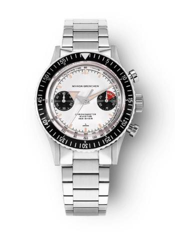 Nivada Grenchen Chronomaster Panda Manual - Bracelet Flat Link