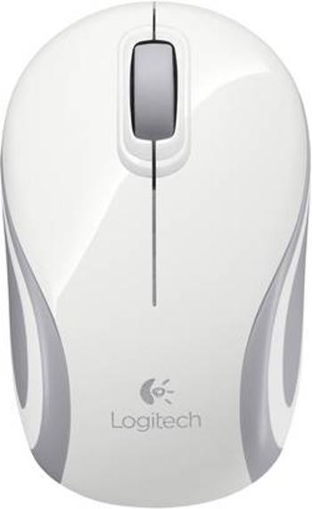 Optická Wi-Fi myš Logitech M187 910-002735, ergonomická, integrovaný scrollpad, bílá