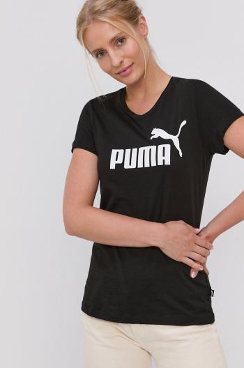Bavlněné tričko Puma 586774 černá barva