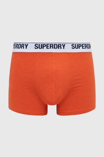 Boxerky Superdry pánské, oranžová barva